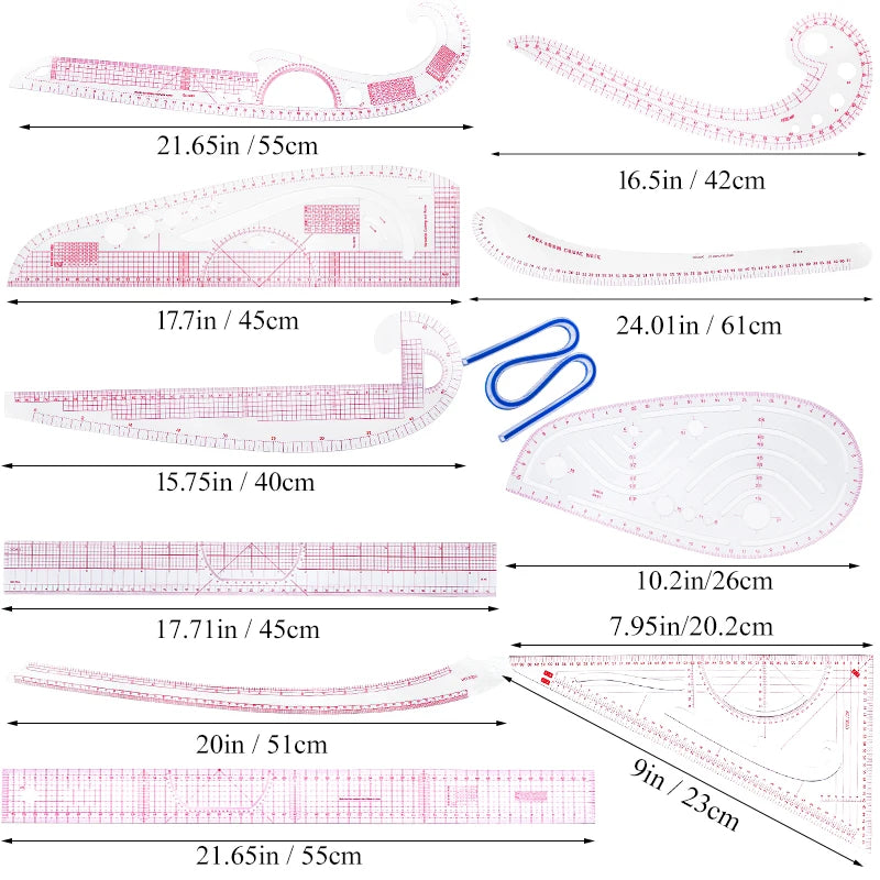 French Curve Set